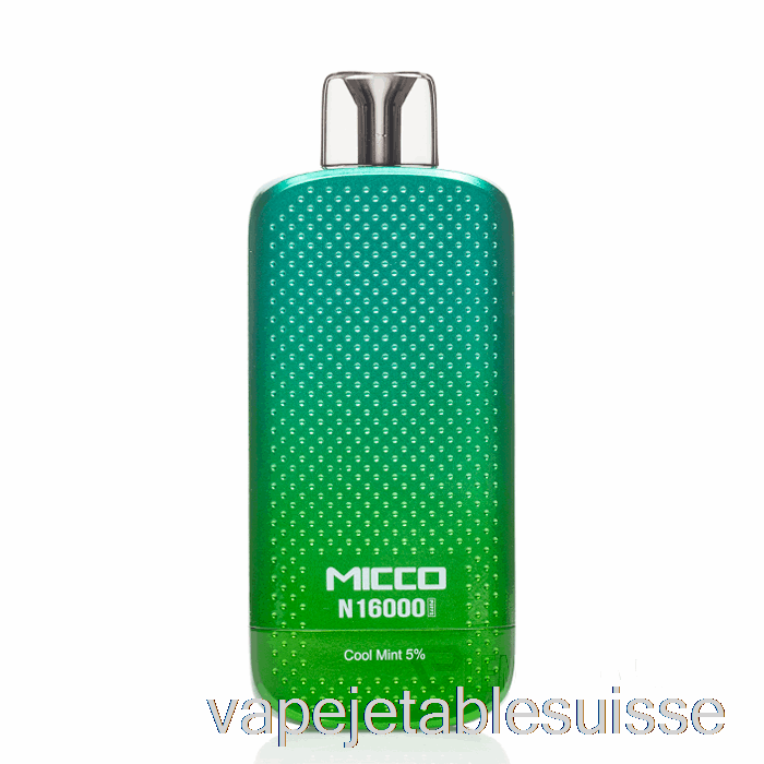 Vape Suisse Horizontech Micco N16000 Jetable Menthe Fraîche